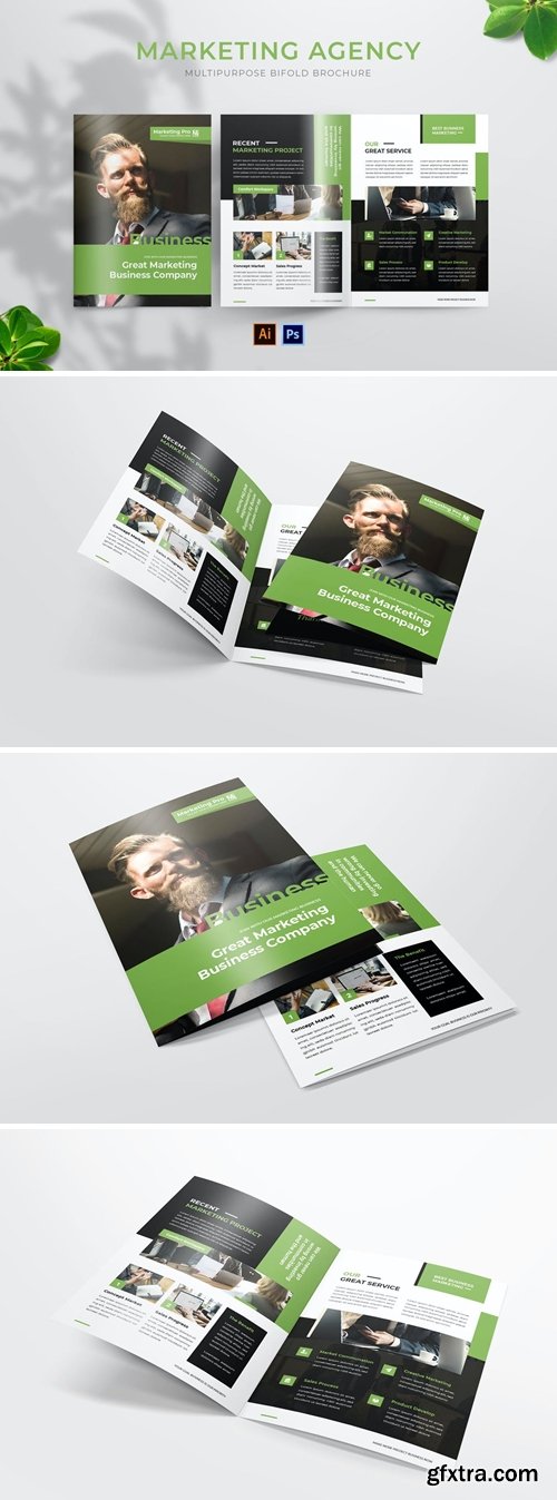 Marketing Agency Bifold Brochure