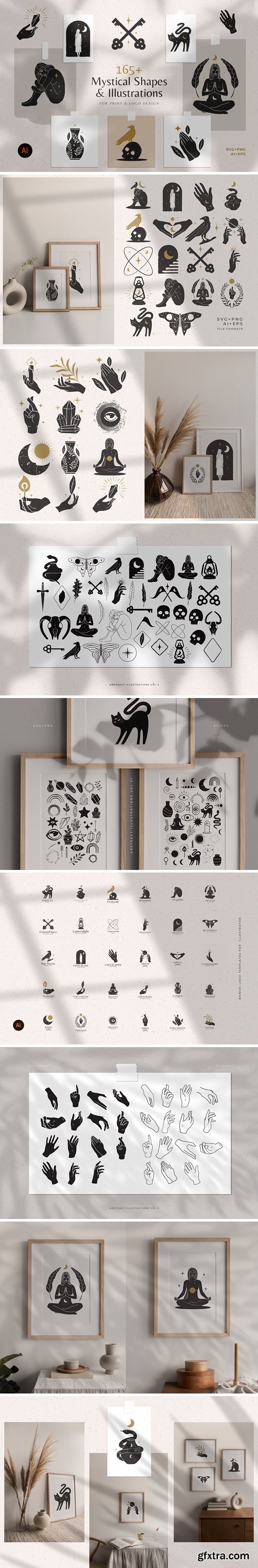 165+ Mystical Illustration Bundle