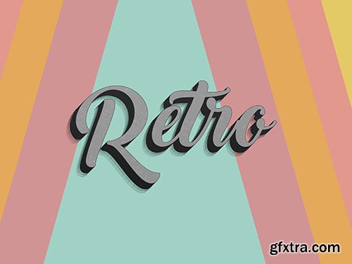 GraphicRiver - Retro Text Effect Set 3- 10 Photoshop Different Styles 29621607