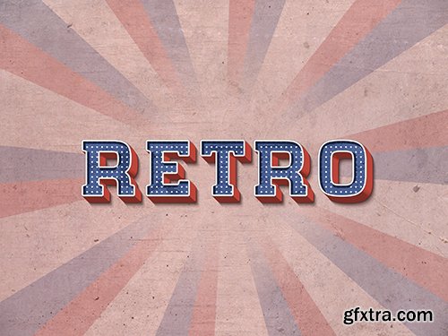 GraphicRiver - Retro Text Effect Set 3- 10 Photoshop Different Styles 29621607