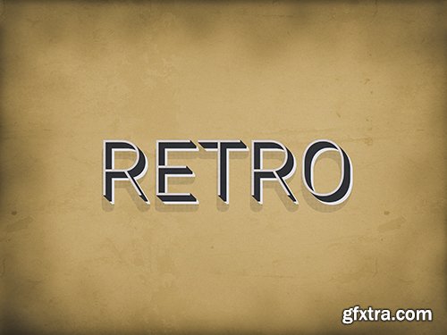 GraphicRiver - Retro Text Effect Set 3- 10 Photoshop Different Styles 29621607