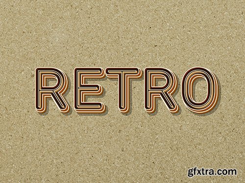 GraphicRiver - Retro Text Effect Set 3- 10 Photoshop Different Styles 29621607