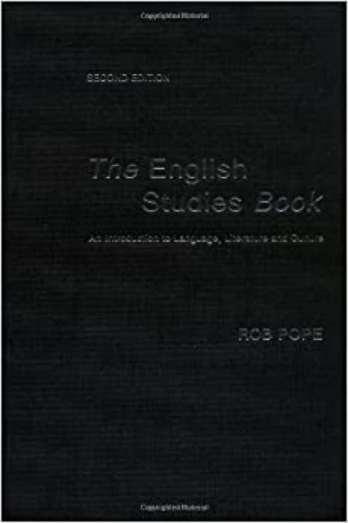  The English Studies Book: An Introduction to Language, Literature and Culture 