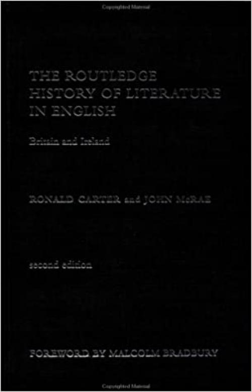  The Routledge History of Literature in English: Britain and Ireland 