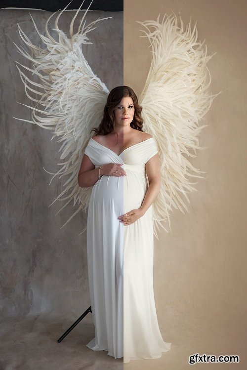 Kelly Brown - Maternity Wings Overlays + Tutorial