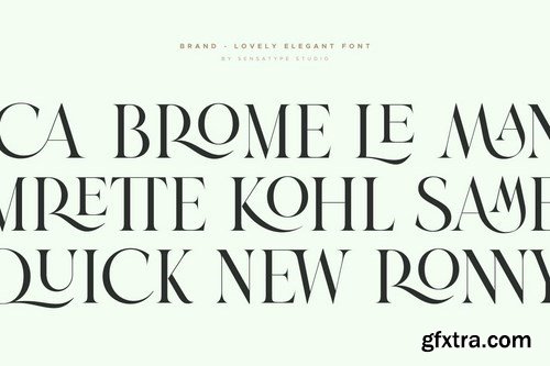 Brand - Lovely Elegant Font