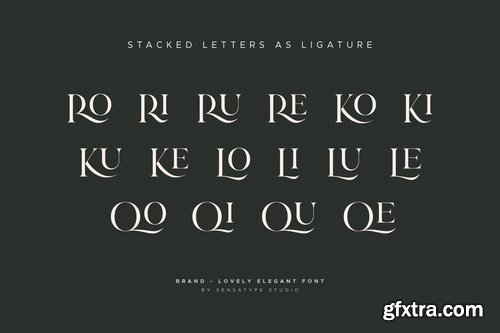 Brand - Lovely Elegant Font