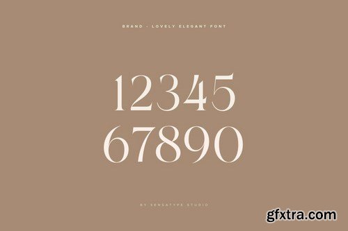 Brand - Lovely Elegant Font