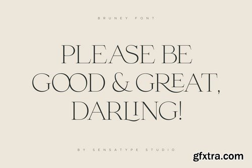 Bruney - Classy Ligature Font