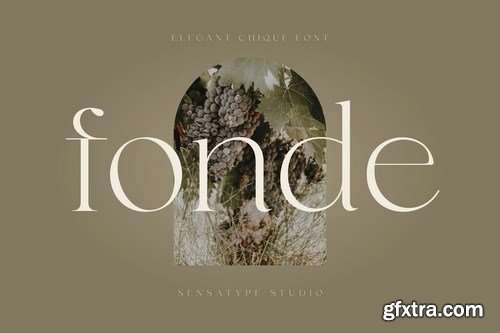 fonde - elegant chic font