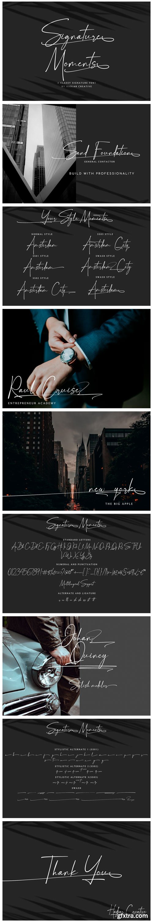 Signature Moments Font