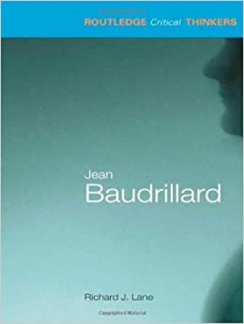  Jean Baudrillard (Routledge Critical Thinkers) 