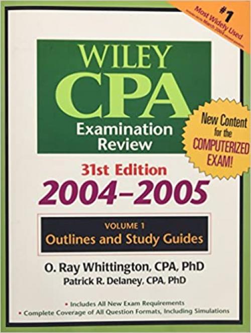  Wiley CPA Examination Review, Outlines and Study Guides (Wiley Cpa Examination Review Vol 1: Outlines and Study Guides) (Volume 1) 