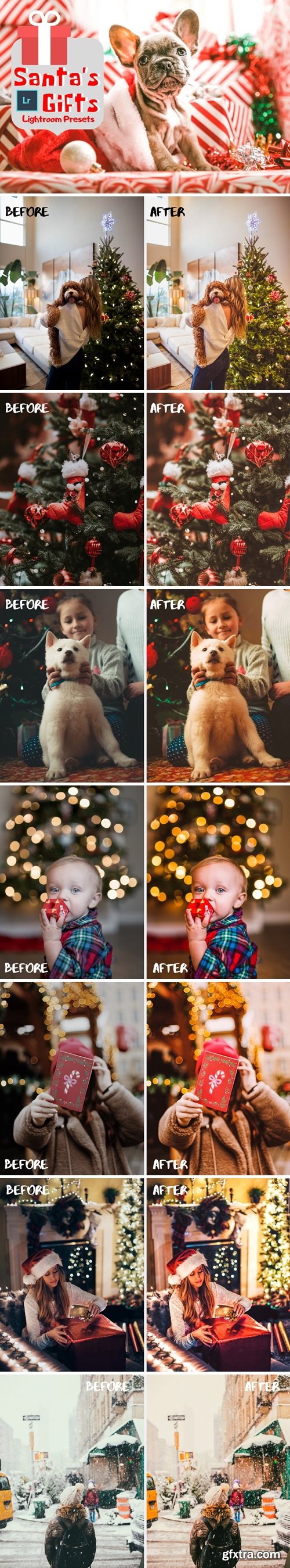 CreativeMarket - Santa\'s Gifts Lightroom Presets 4320221