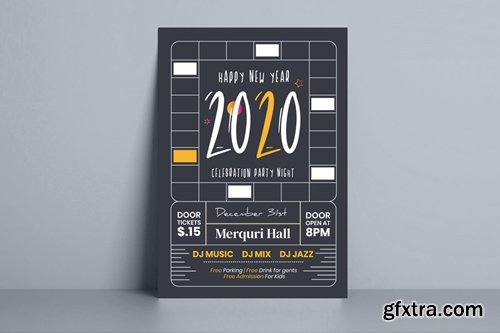 New Year Flyer Template