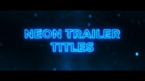 MotionArray - Neon Trailer Titles - 