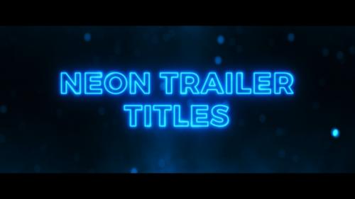 MotionArray - Neon Trailer Titles - 875441