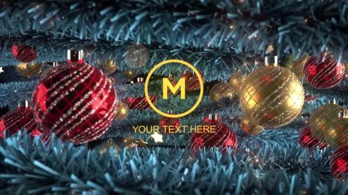 MotionArray - New Year And Christmas Garland With Logo - 876744