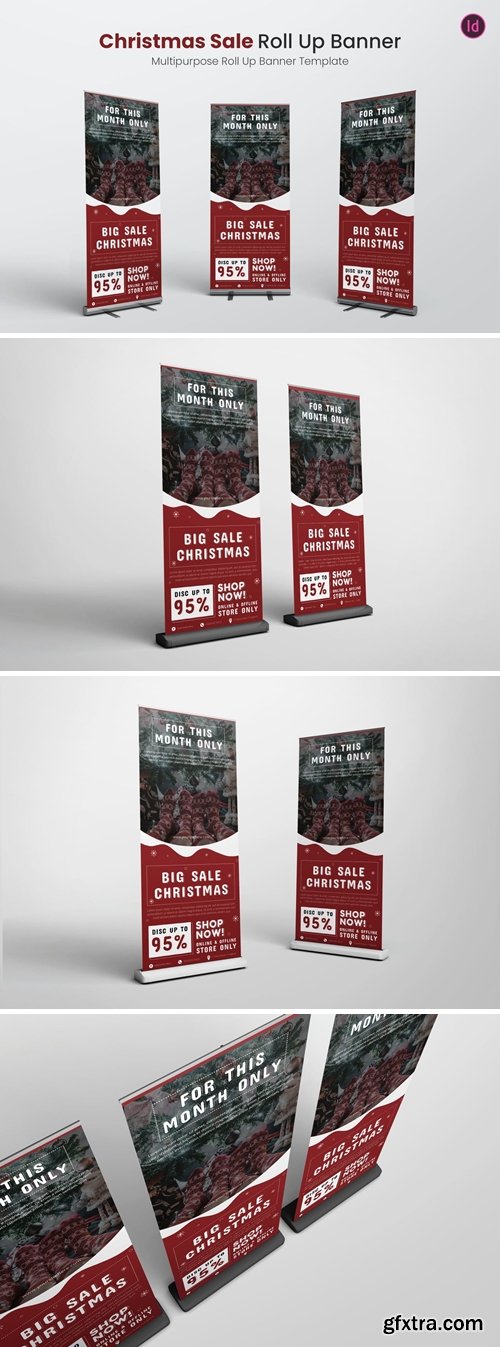 Christmas Sale Roll Up Banner