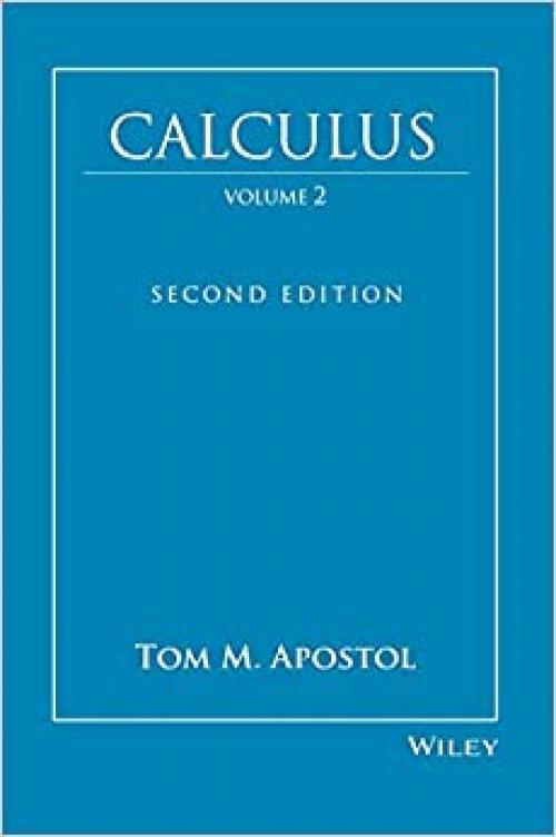  Calculus, Vol. 2: Multi-Variable Calculus and Linear Algebra with Applications to Differential Equations and Probability 