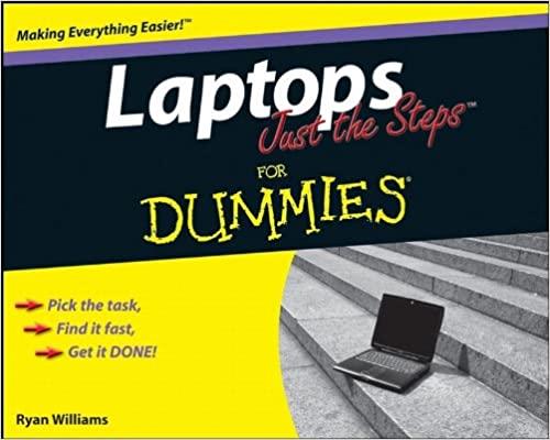  Laptops Just the Steps For Dummies 