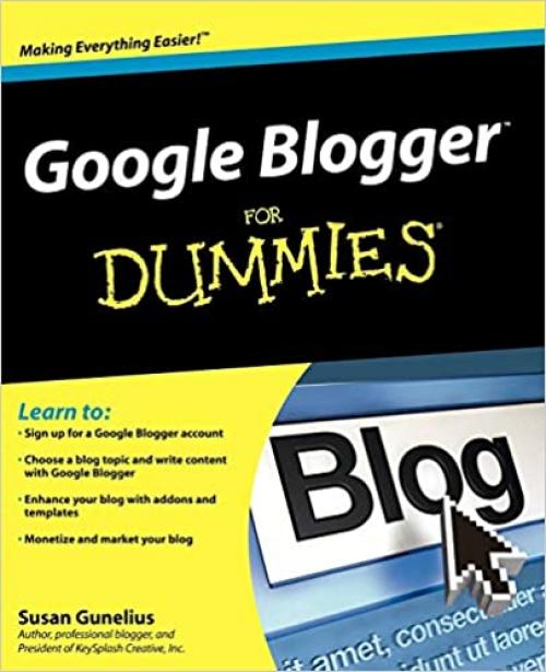  Google Blogger For Dummies 