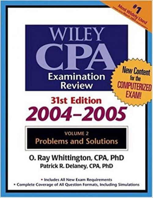  Wiley CPA Examination Review, Problems and Solutions (Wiley Cpa Examination Review Vol 2: Problems and Solutions) (Volume 2) 