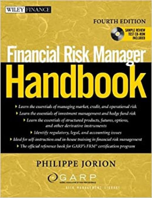  Financial Risk Manager Handbook (Wiley Finance) 