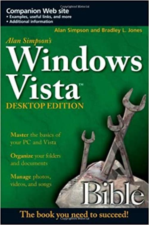  Alan Simpson's Windows Vista Bible, Desktop Edition 