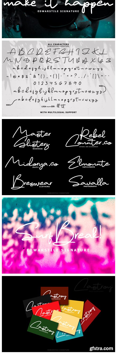 Edwarstile Signature Font