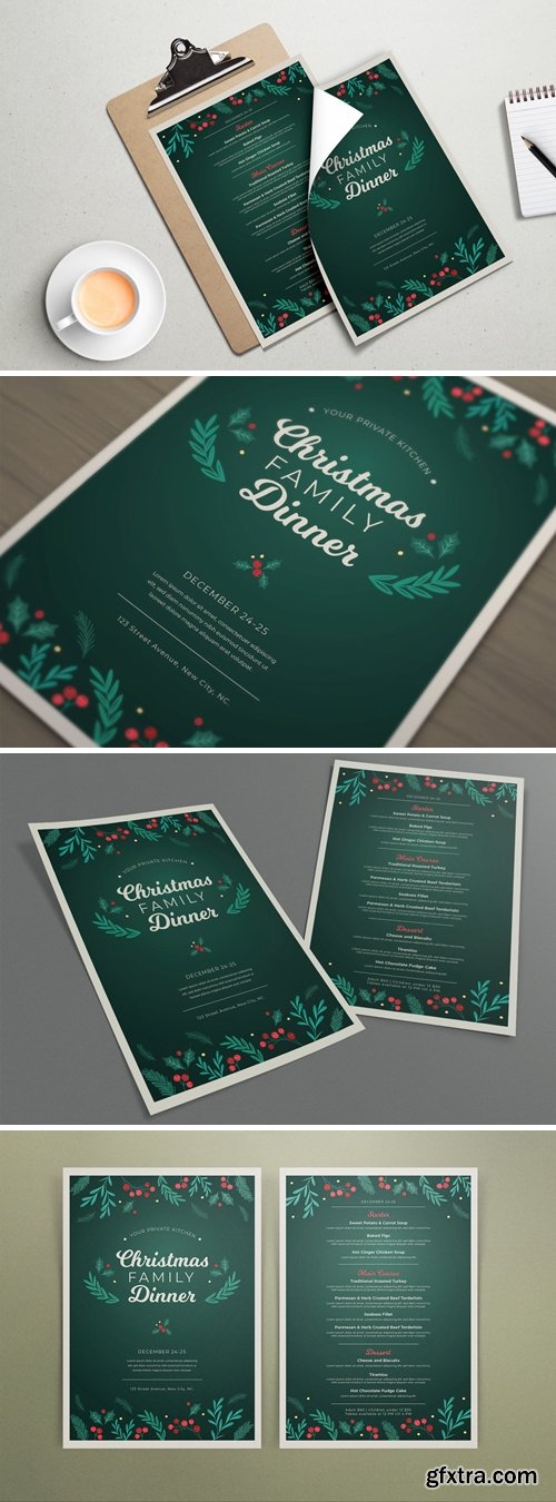 Christmas Family Dinner Template