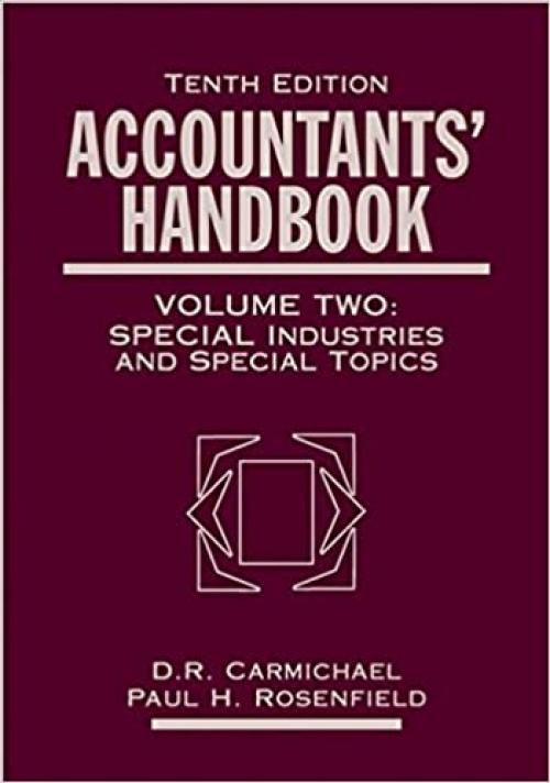  Accountants' Handbook, Financial Accounting and General Topics, Vol. 2 (Volume 2) 