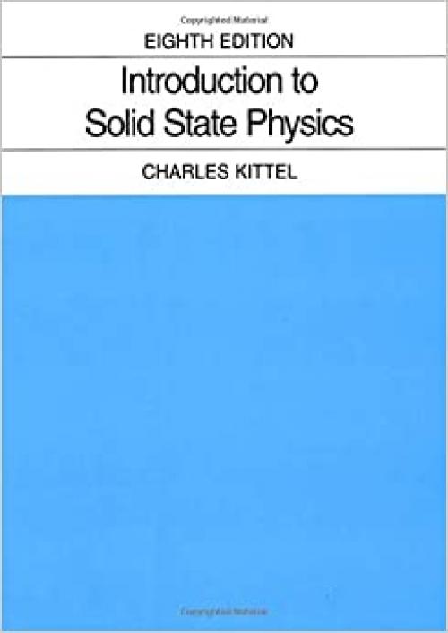  Introduction to Solid State Physics 