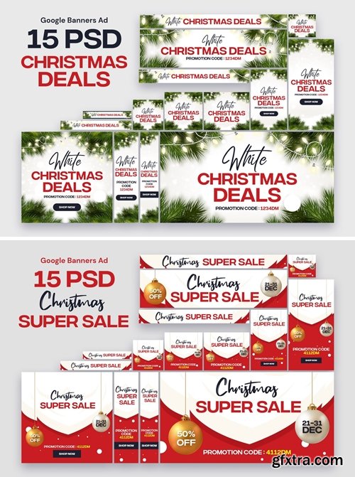 Merry Christmas Banners Ad