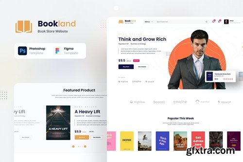 Bookland - Book Store Ecommerce Website