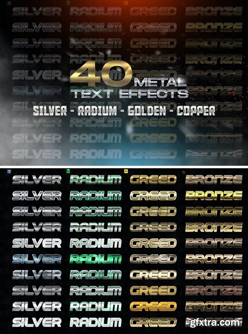 40 Metal Text Effects - Layer Styles