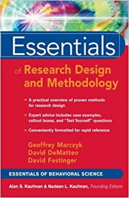  Essentials of Research Design and Methodology 