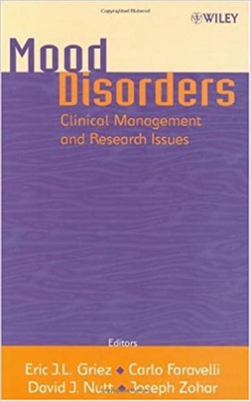  Mood Disorders: Clinical Management and Research Issues 