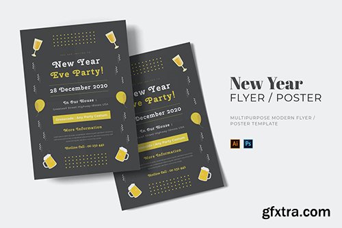 New Year Eve Party Flyer