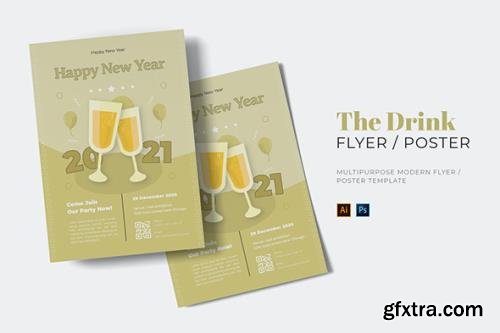 Drink New Year Party Flyer