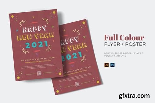 Full Colour New Year Flyer