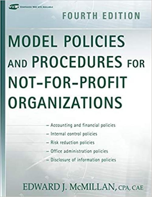  Model Policies and Procedures for Not-for-Profit Organizations, 4th Edition 