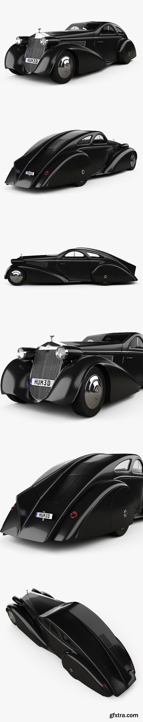 Rolls-Royce Phantom Jonckheere Coupe 1934 3D Model