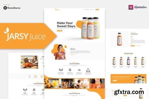 ThemeForest - Jarsy Juice v1.0.01 - Drink Brand Elementor Template Kit - 29664893