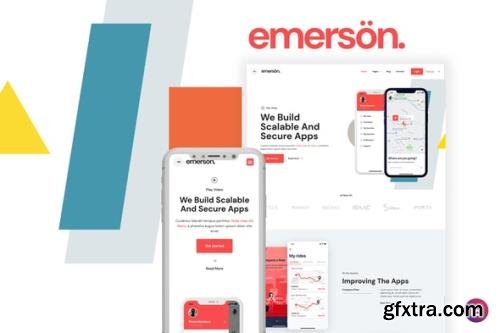 ThemeForest - Emerson v1.0.0 - App & Software Showcase Elementor Template Kit - 29740775