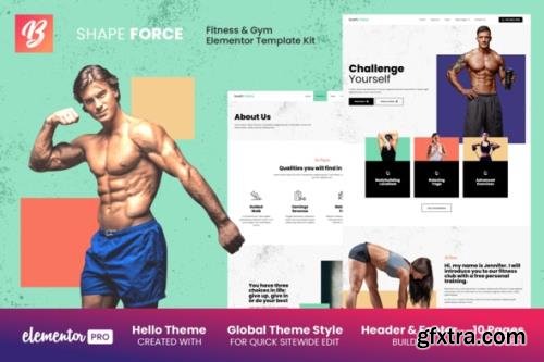 ThemeForest - Shape Force v1.0.0 - Fitness & Gym Elementor Template Kit - 29717217