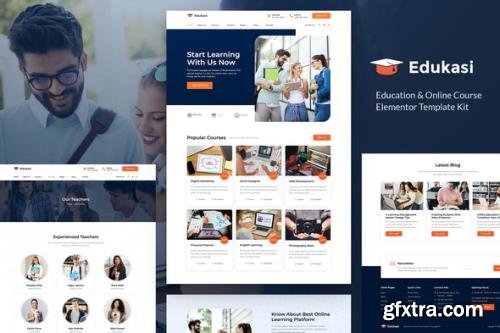 ThemeForest - Edukasi v1.0.0 - Education & Online Course Elementor Template Kit - 29737676