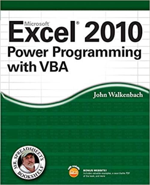  Excel 2010 Power Programming with VBA 