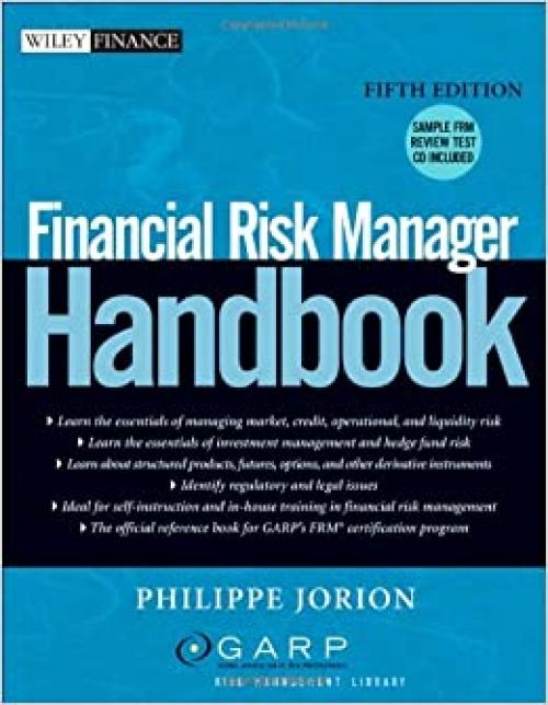  Financial Risk Manager Handbook (Wiley Finance) 