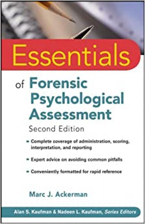  Essentials of Forensic Psychological Assessment 